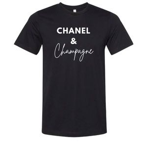 CHANEL & Champagne Trendy Tshirt
